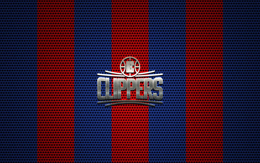 Los Angeles Clippers Striped Mesh Wallpaper