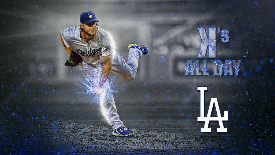 Los Angeles Dodgers Electric Design Wallpaper