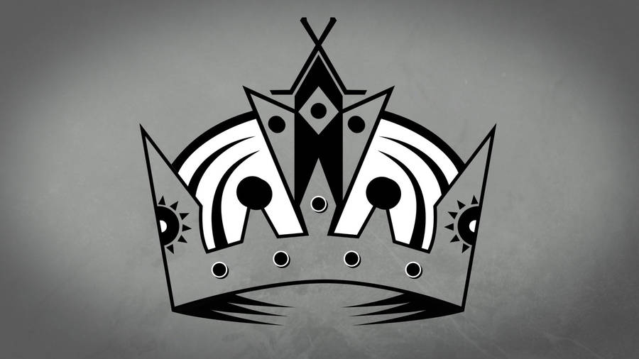 Los Angeles Kings Logo Crown Gray Wallpaper