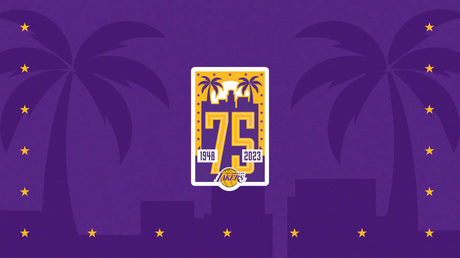 Los Angeles Lakers 75 Years Wallpaper