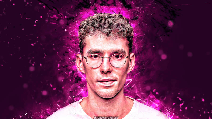 Lost Frequencies Pink Neon Art Wallpaper