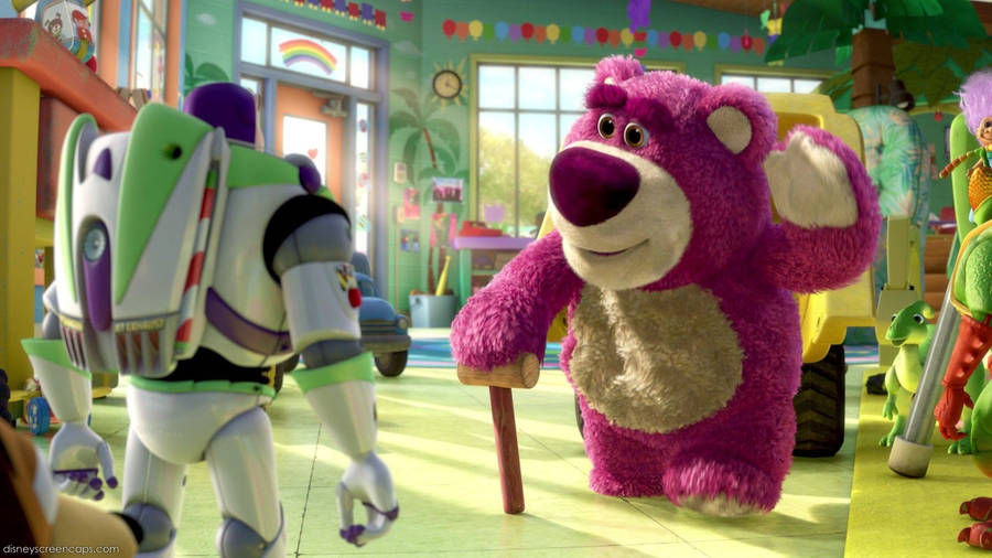 Lotso Welcoming Buzz Wallpaper