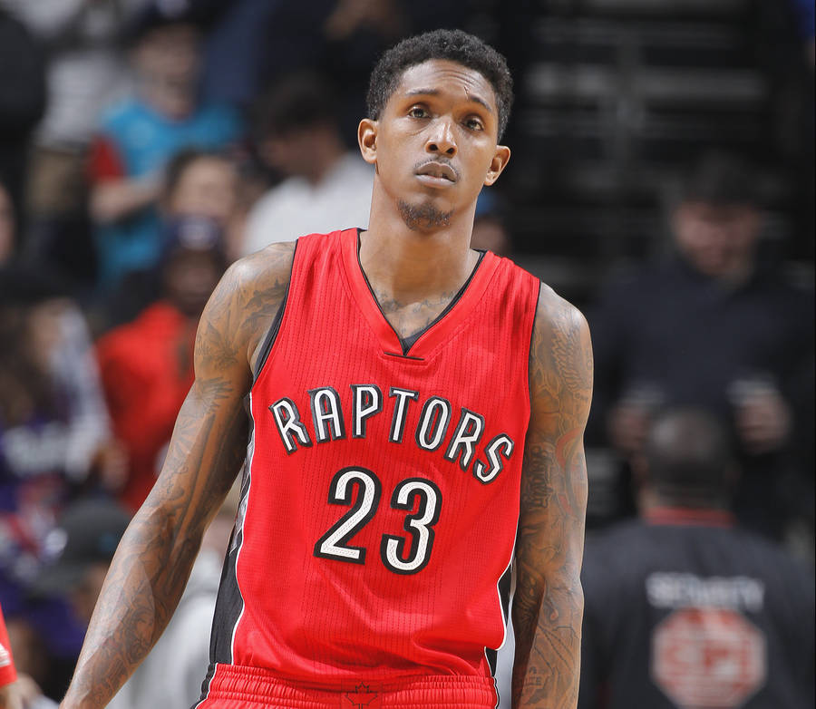 Lou Williams Bright Red Raptors Jersey Wallpaper WallpapersOK