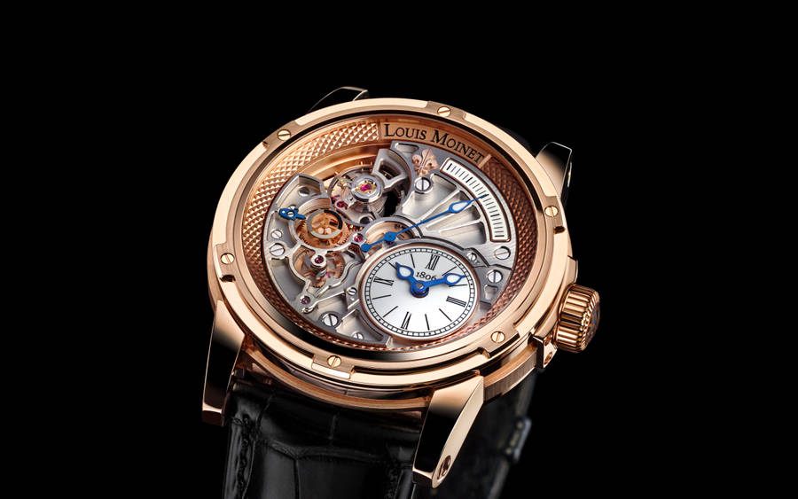 Louis Moinet Gold Watch Wallpaper