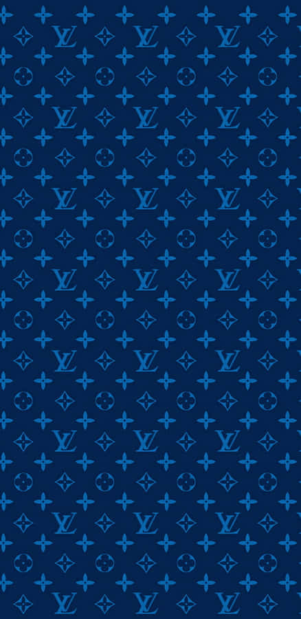 Louis Vuitton Blue Pattern Wallpaper
