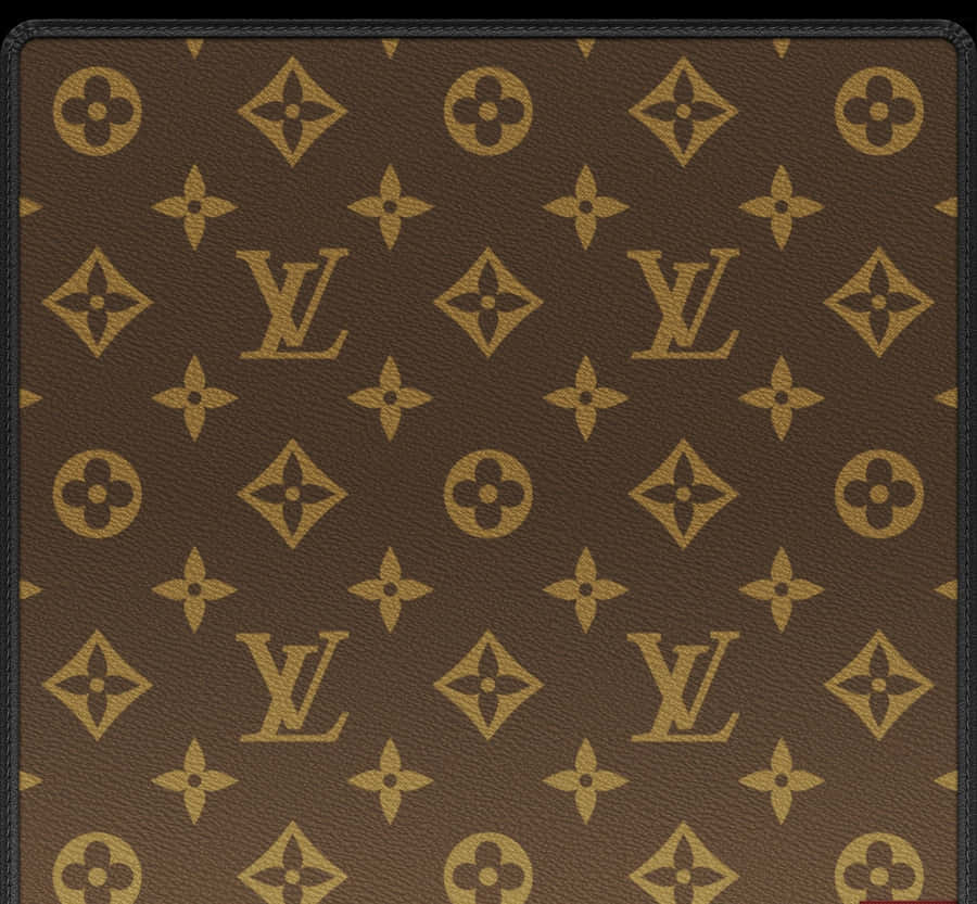 Louis Vuitton Print Classic Brown Wallpaper
