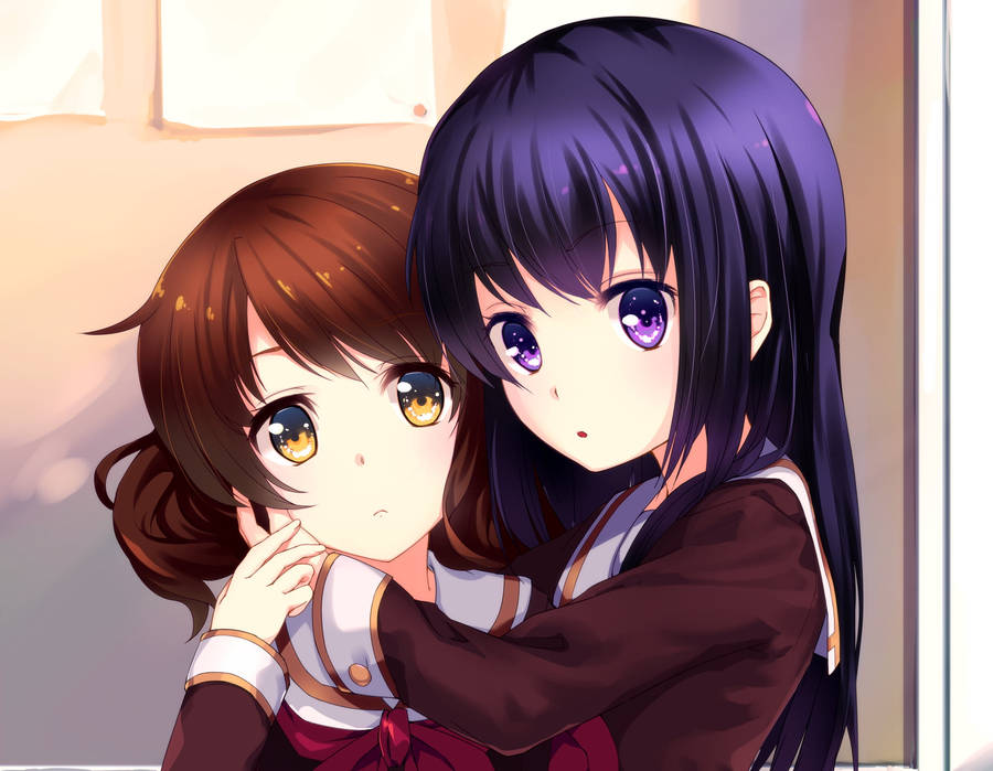 Lovable Anime Lesbians Wallpaper