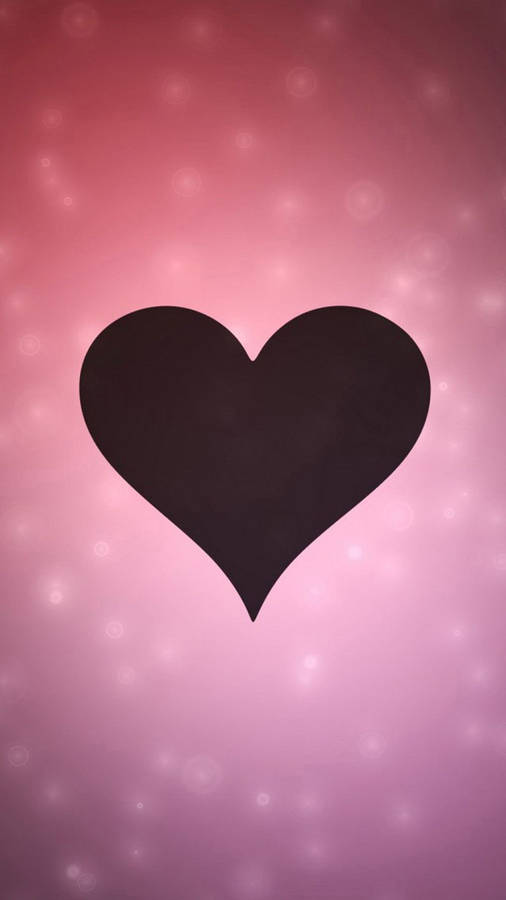 Love Heart Pink Abstract Background Wallpaper