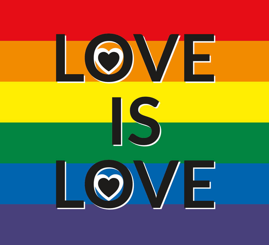 Love Is Love Rainbow Wallpaper