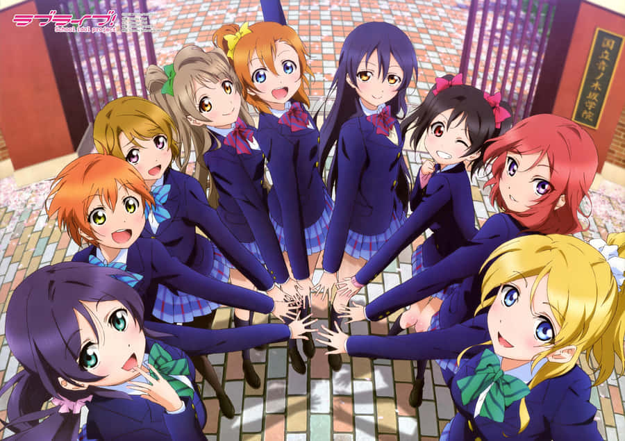 Love Live School Idol Series Anime Group Of Friends Still Wallpaper