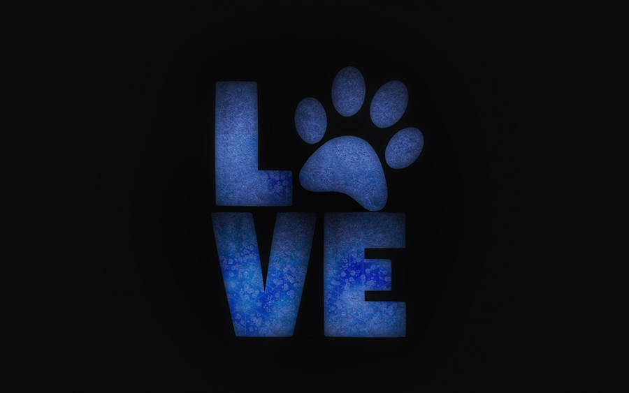 Love Paw Print Wallpaper