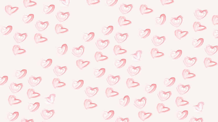 Lovecore Hearts Pattern Wallpaper