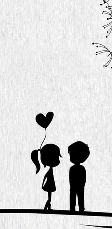 Lovely Heart Balloon Art [wallpaper] Wallpaper