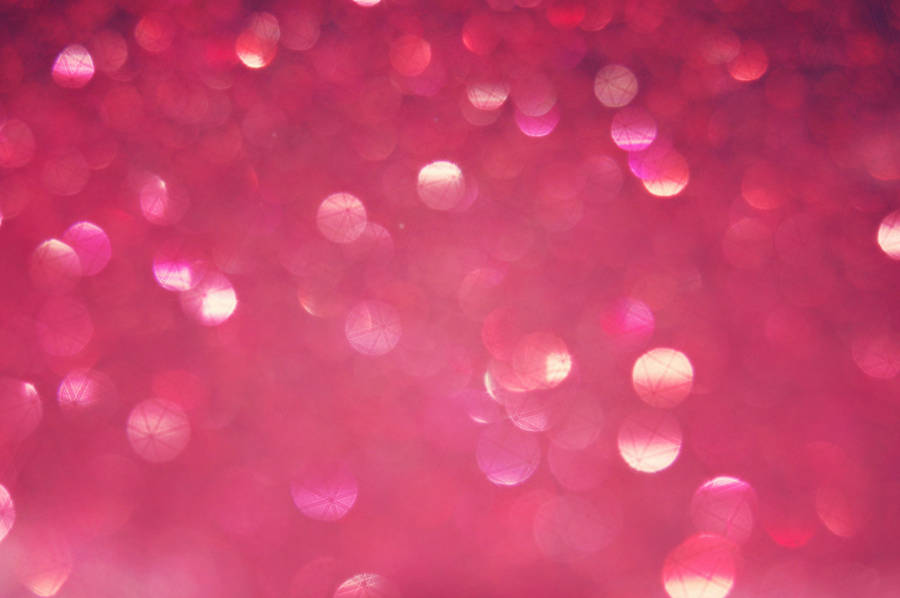 Lovely Pink Glitters With Circles Wallpaper