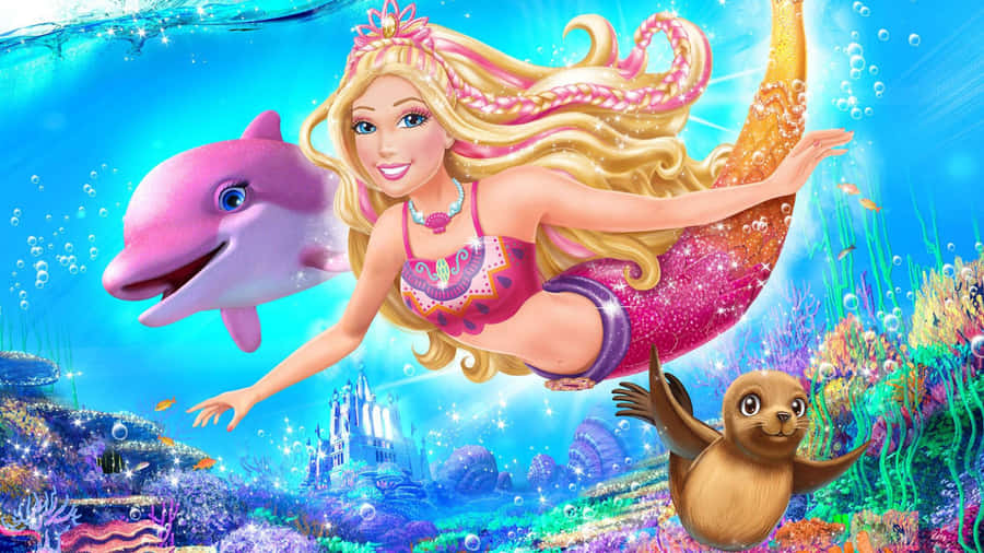 Lovely Poster Of Barbie In A Mermaid's Tale 2 Wallpaper