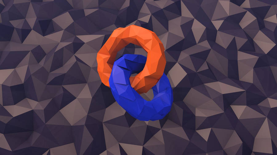 Low Poly Circles Wallpaper