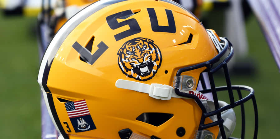 Lsu Football Yellow Helmet Wallpaper