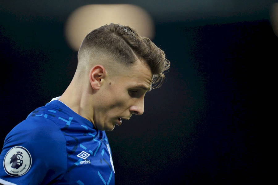 Lucas Digne Looking Down Wallpaper