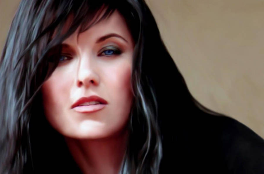 Lucy Lawless Beautiful Eyes Wallpaper