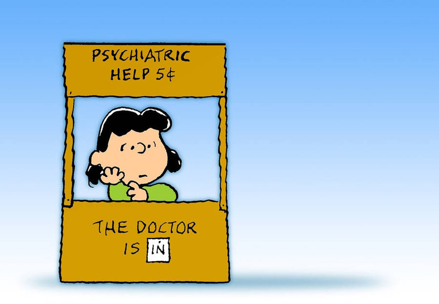 Lucy Van Pelt Psych Help Booth Wallpaper