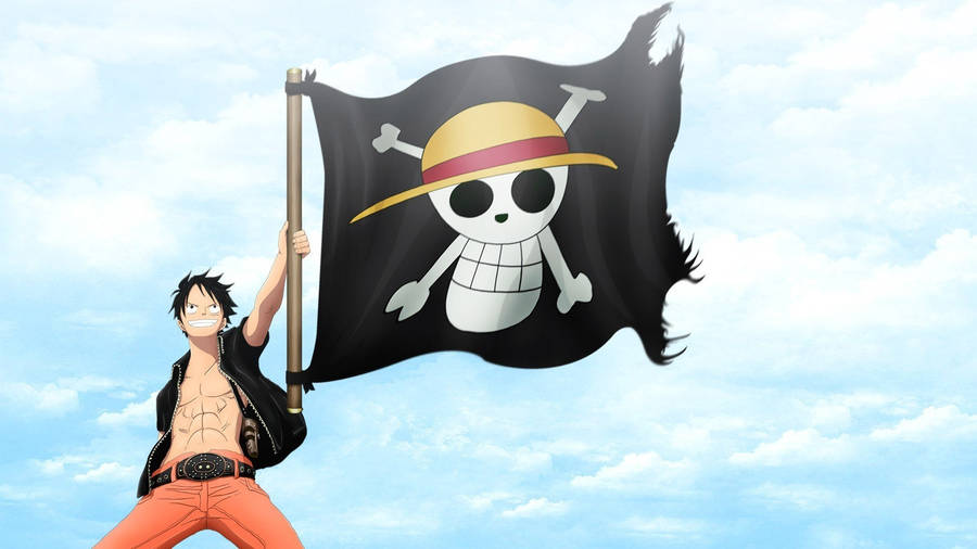 Luffy Chopper Black Flag Wallpaper