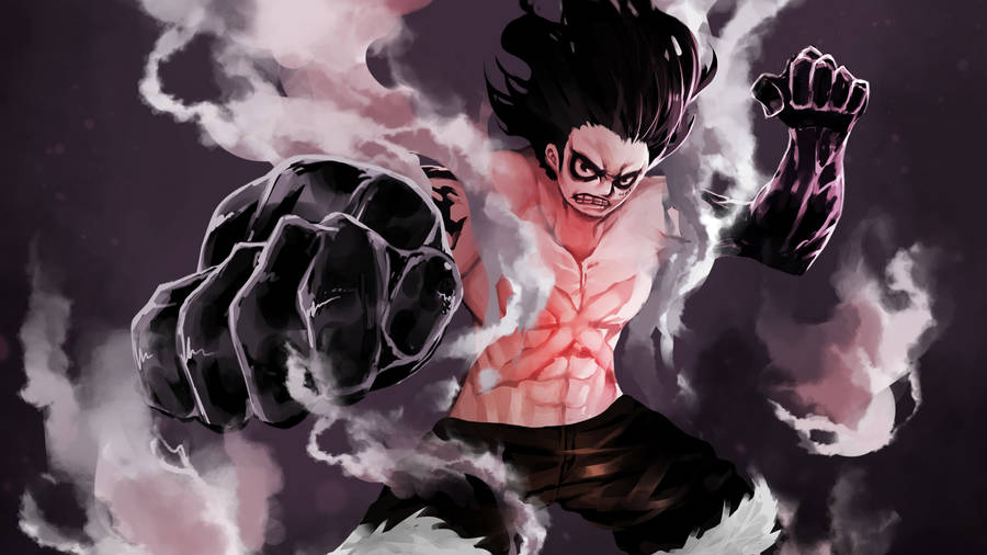 Luffy Gear 4 Dark Form Wallpaper