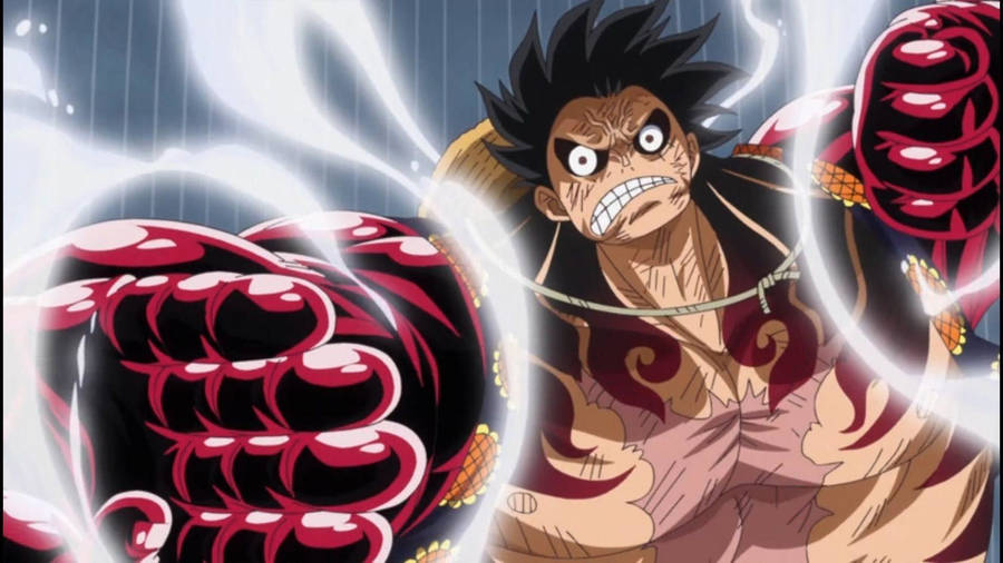 Luffy Gear 4 Distorted Face Wallpaper