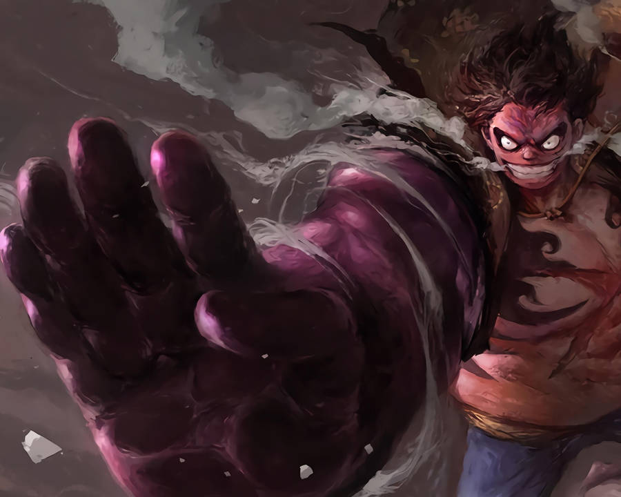 Luffy Gear 4 Freaky Smile Wallpaper