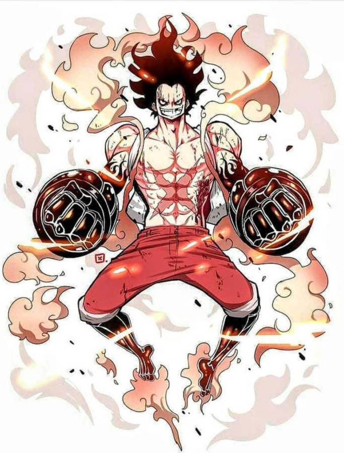 Luffy Gear 4 Smirking Wallpaper