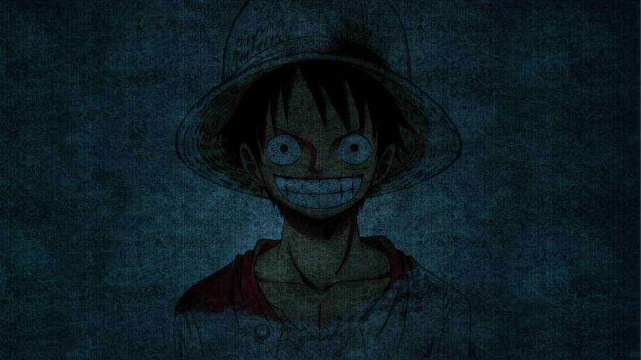 Luffy Smile On Grunge Background Wallpaper