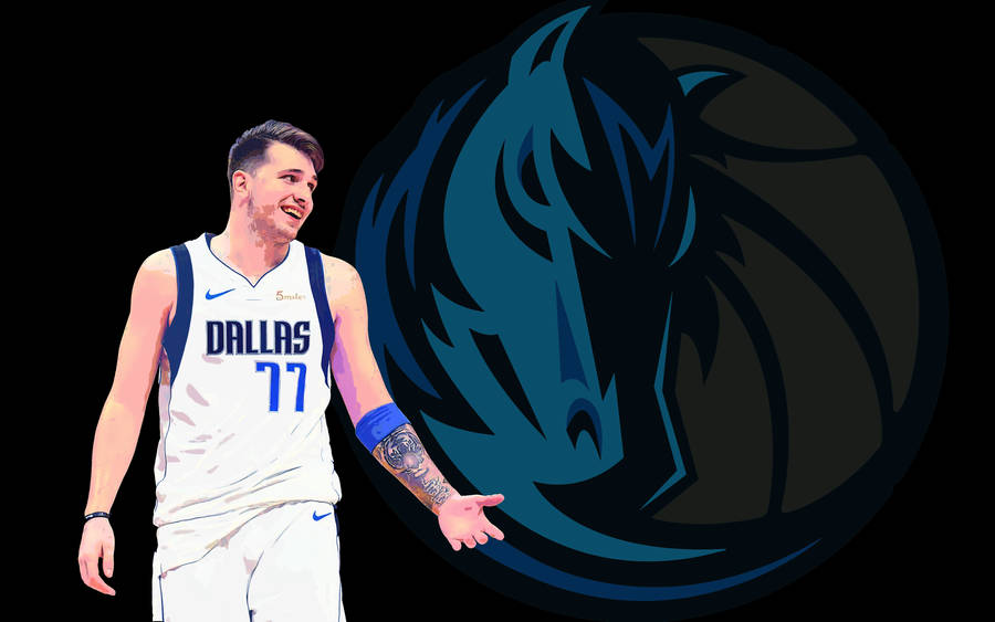 Luka Doncic Digital Art Wallpaper