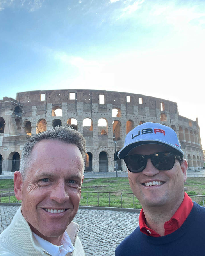 Luke Donald At The Colosseum Wallpaper