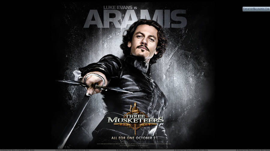 Luke Evans Aramis Wallpaper