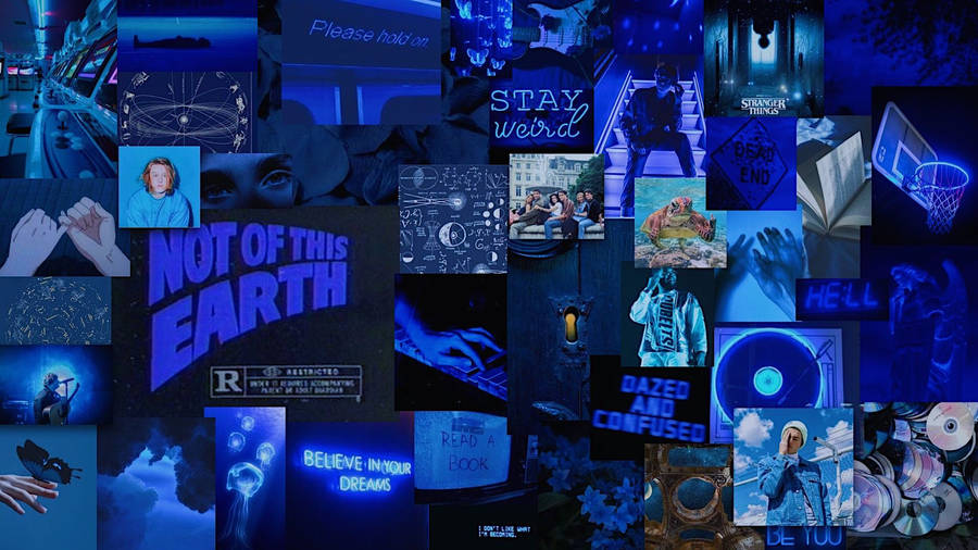 Luminious Blue Aesthetic Pc Wallpaper