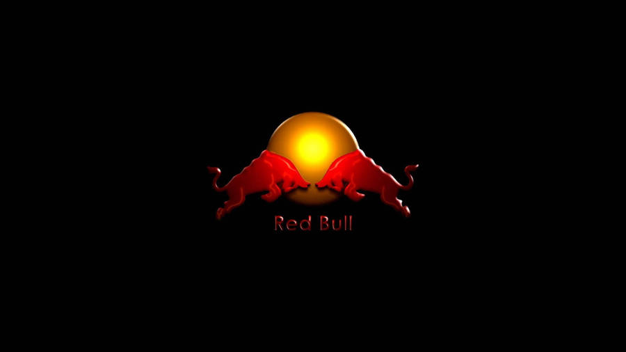 Luminous 3d Red Bull Wallpaper