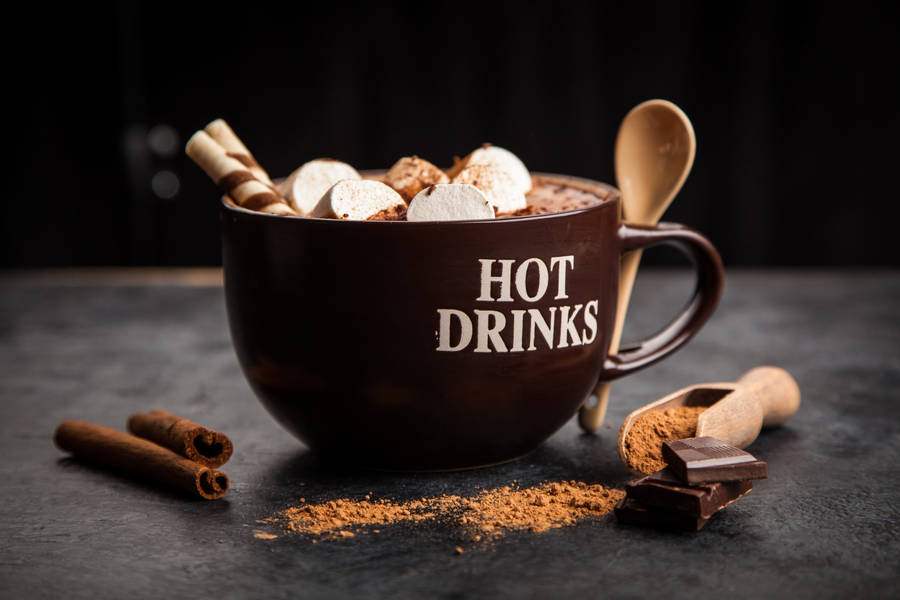 Luscious Hot Drink Marshmallow Wallpaper