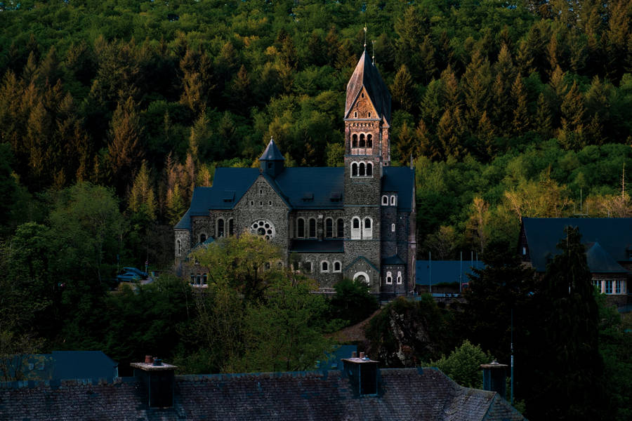 Luxembourg Clervaux Castle Wallpaper