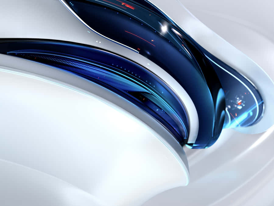 Luxurious Blue And Silver Color Combination Wallpaper