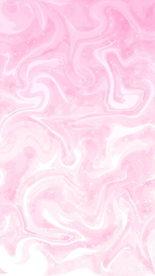 Luxurious Pink Marble Texture With Wavy Patterns Wallpaper
