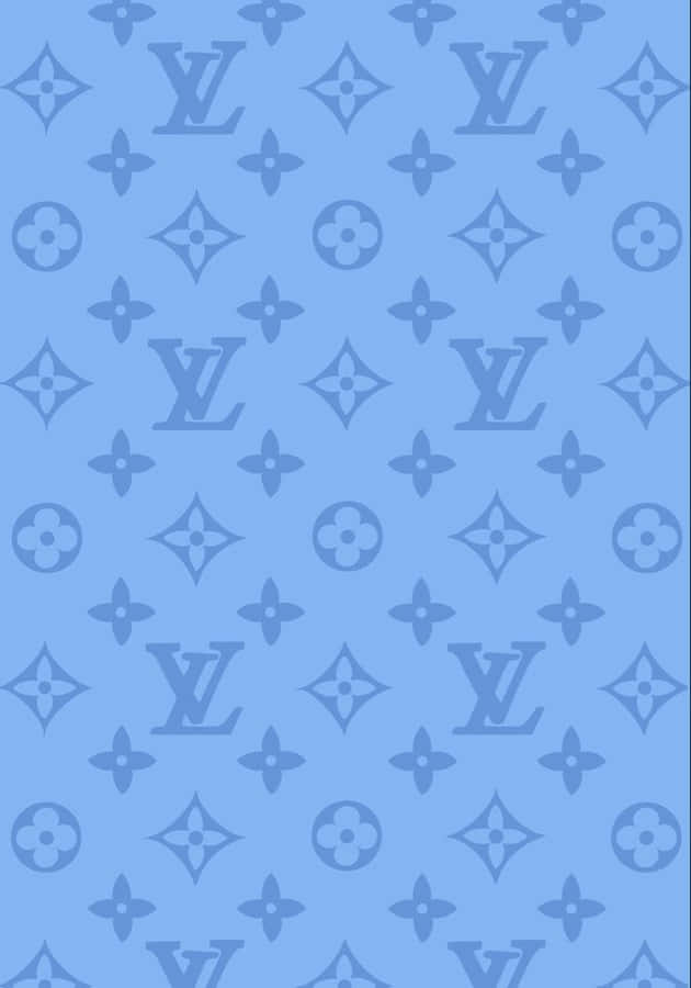 Luxury And Elegance Embodied - The Louis Vuitton Blue Wallpaper