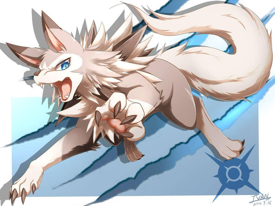 Lycanroc Jump Wallpaper