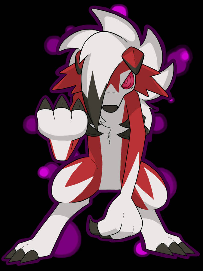 Lycanroc Midnight Purple Wallpaper