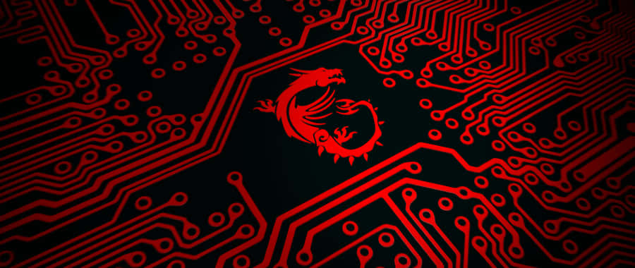 M S I Dragon Circuit Wallpaper2560x1080 Wallpaper