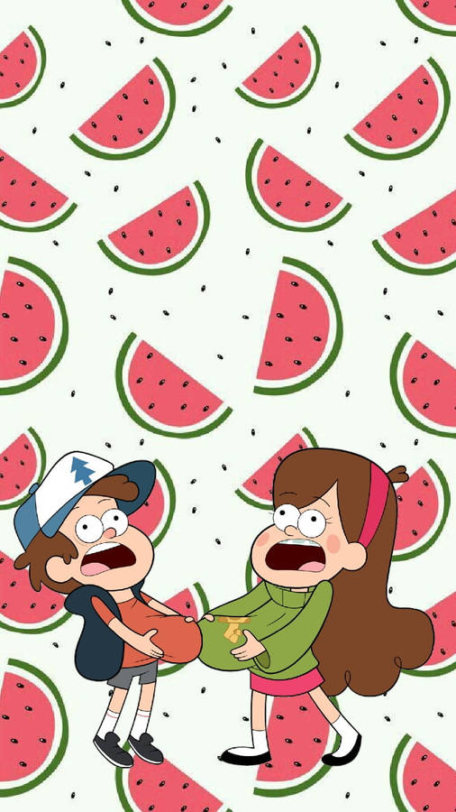 Mabel Pines Watermelons Wallpaper