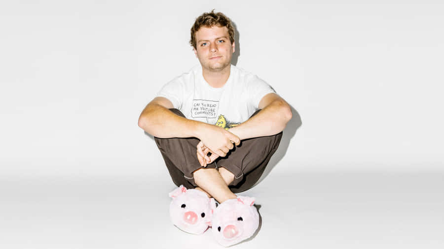 Mac_ De Marco_ Pig_ Slippers_ Portrait Wallpaper