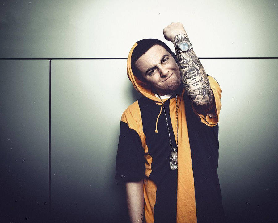 Mac Miller Fist Pumping Wallpaper