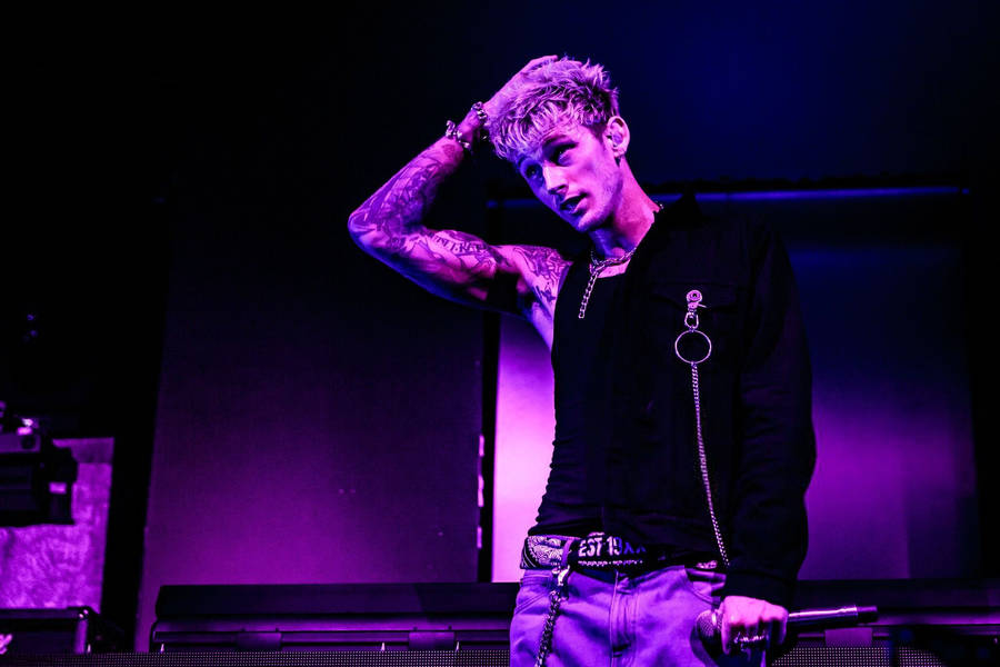 Machine Gun Kelly Purple Aesthetic Wallpaper