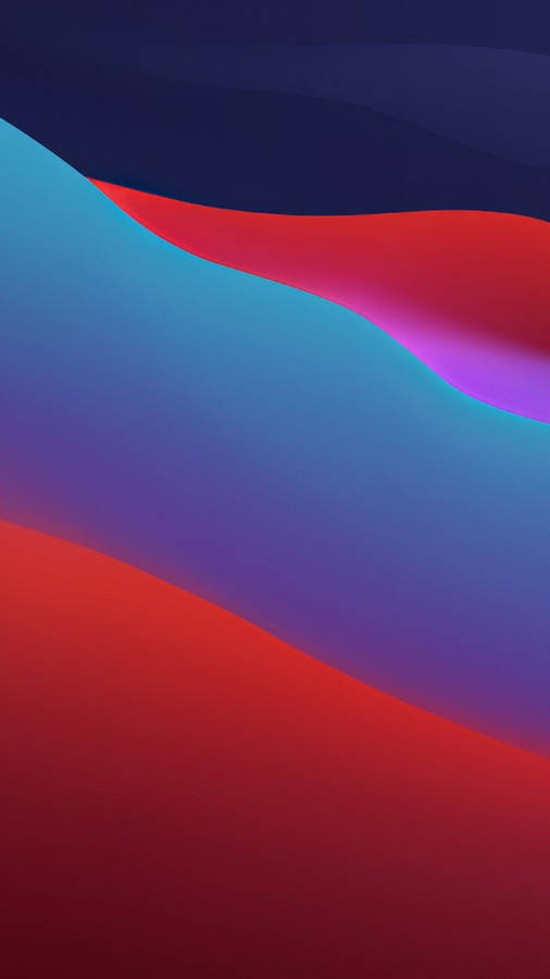 Macos Big Sur Dar-colored Waves Wallpaper
