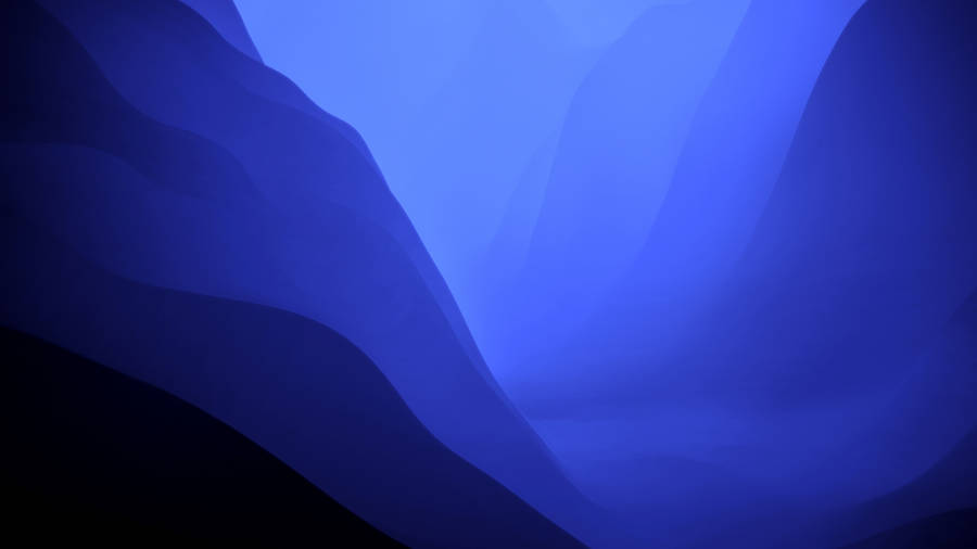 Macos Mojave Dark Blue Ridge Wallpaper