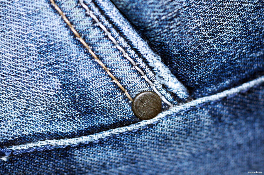 Macro Denim Jeans Best Quality Fabric Wallpaper